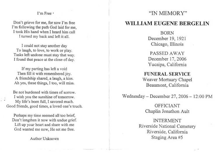 William Bergelin Obituary